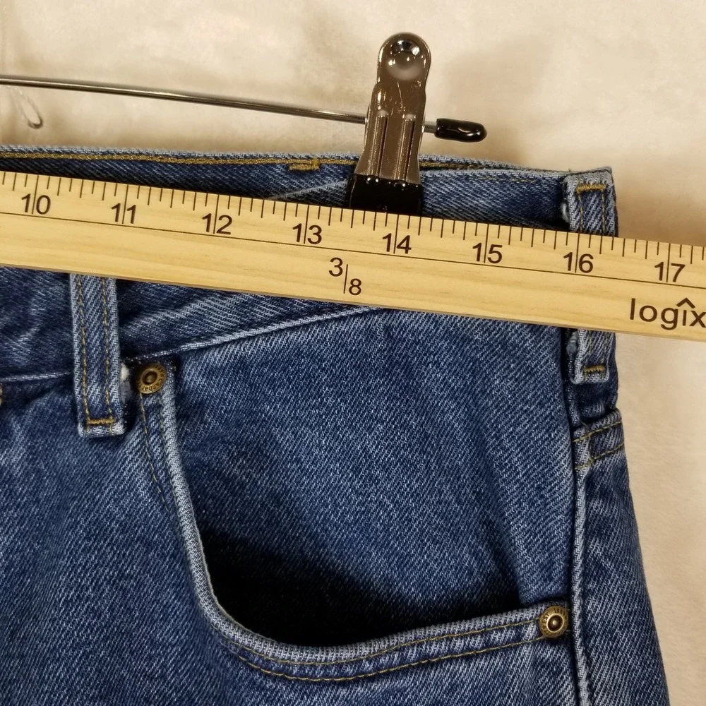 Carhartt B172 DST Mens Flannel Lined Relaxed‎ Fit Jeans Dark Stone Blue 34x32